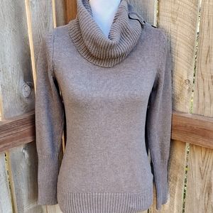 BANANA REPUBLIC Cowl Khaki Sweater - S (EUC)
